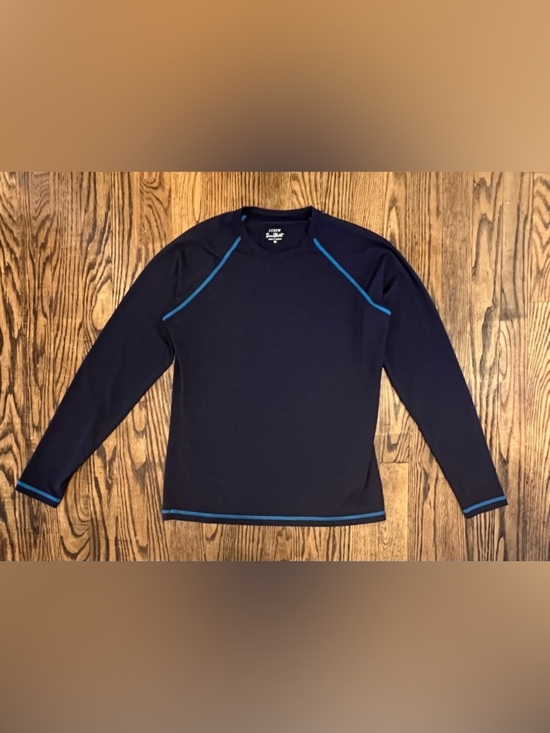 J. Crew Other - J. Crew Long Sleeve Women’s Swim Top - Navy with Blue Trim
